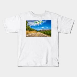 San Juan Skyway near the Dallas Divide Kids T-Shirt